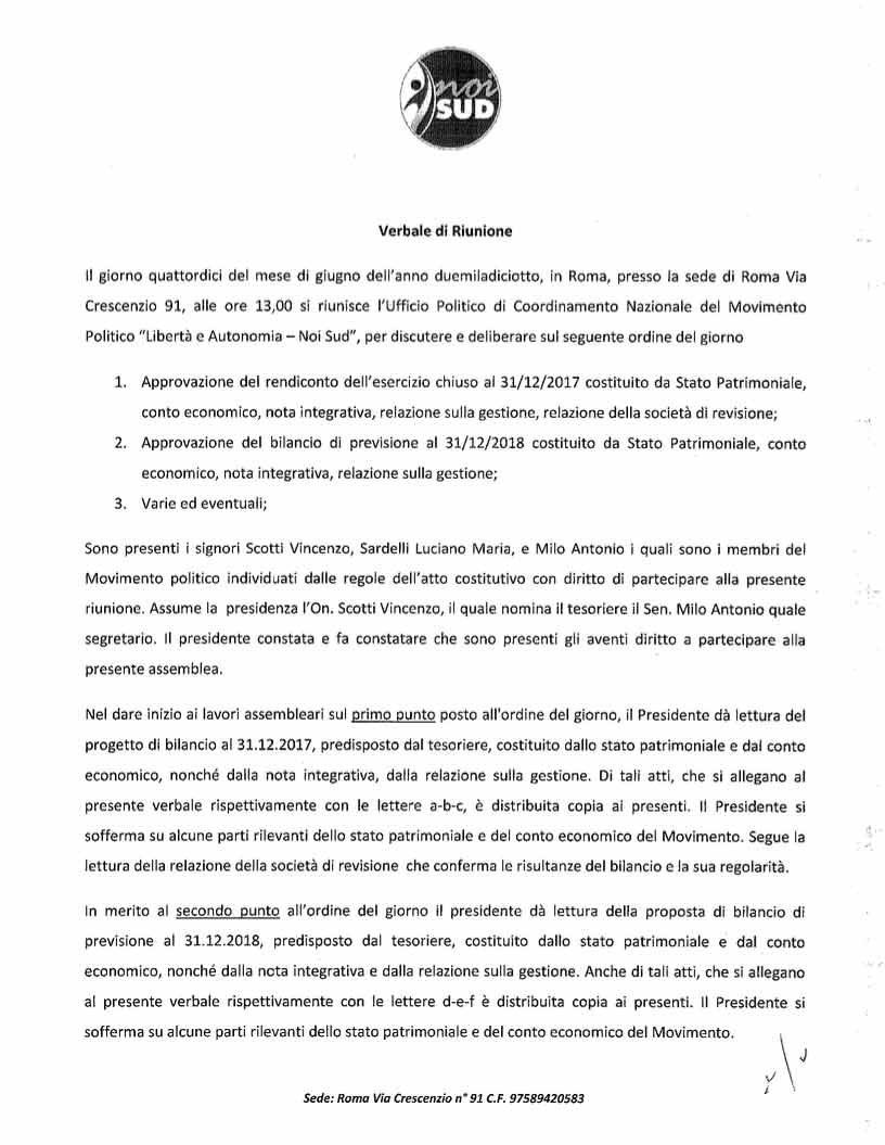 verbale di approvazione del rendiconto 2017 01